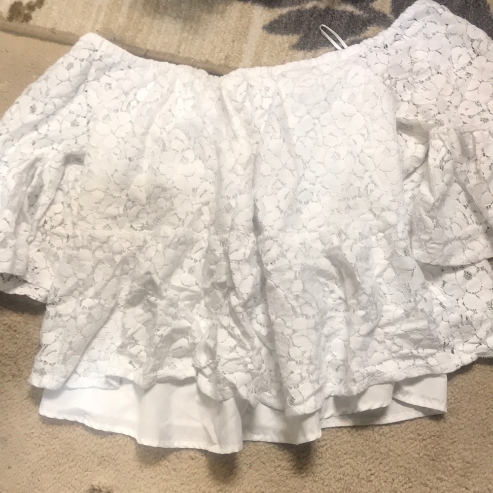 Off the shoulder crop top